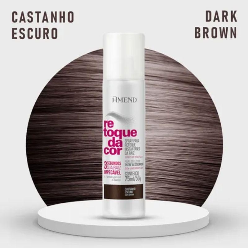 RETOQUE DA COR AMEND CASTANHO ESCURO